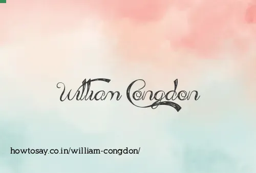 William Congdon