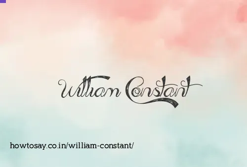 William Constant