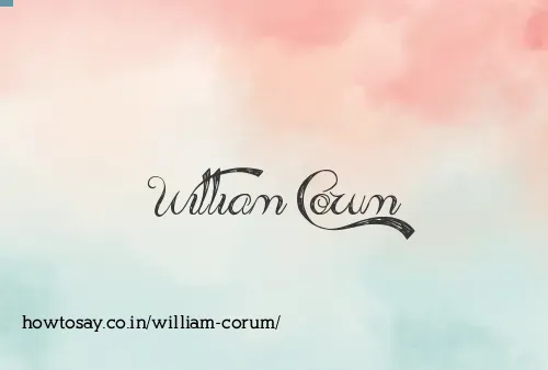William Corum