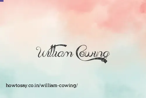 William Cowing