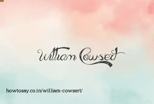 William Cowsert