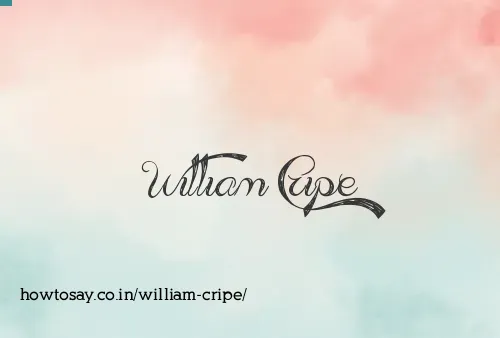 William Cripe