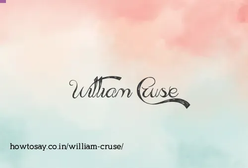 William Cruse