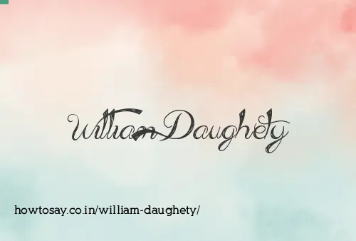 William Daughety