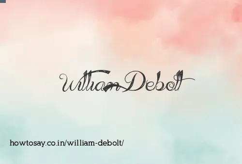 William Debolt