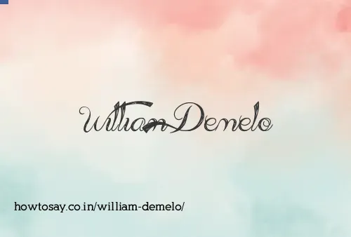 William Demelo