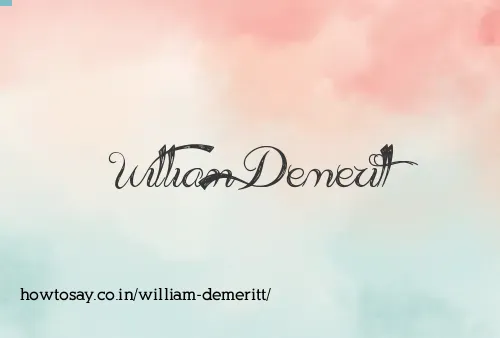 William Demeritt
