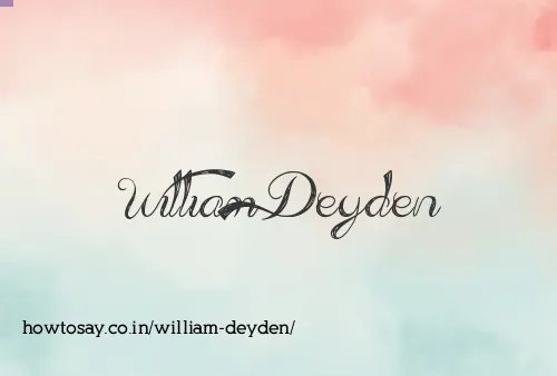 William Deyden