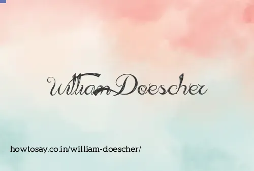 William Doescher