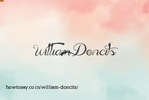 William Doncits