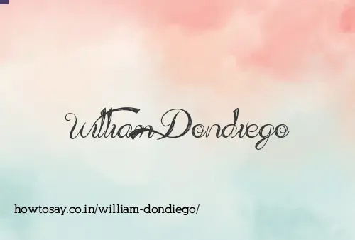 William Dondiego