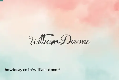 William Donor