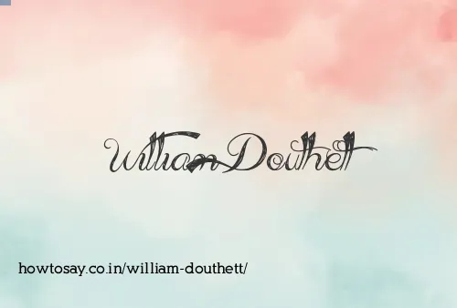 William Douthett