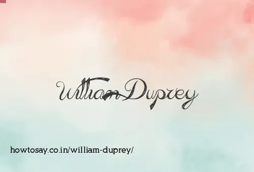 William Duprey