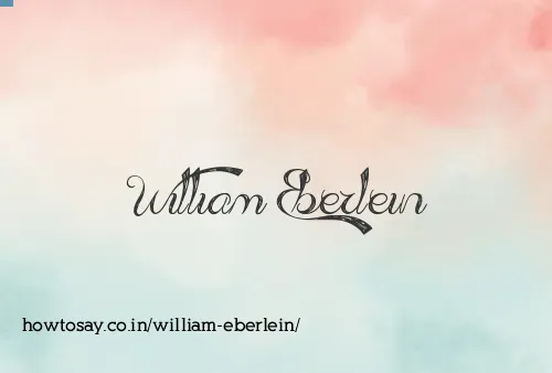 William Eberlein