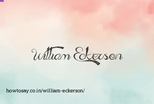 William Eckerson
