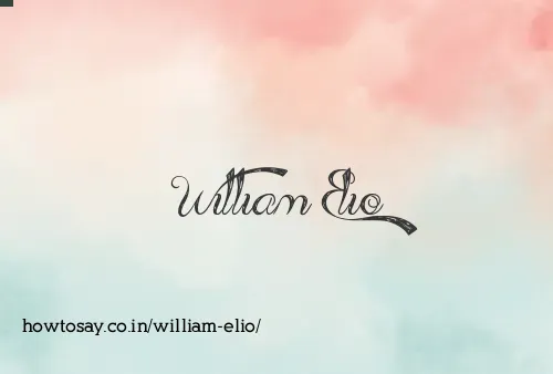 William Elio