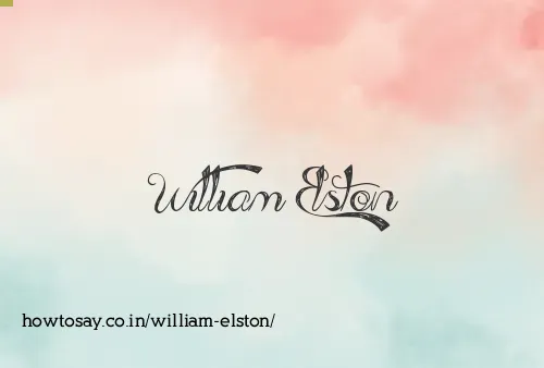 William Elston