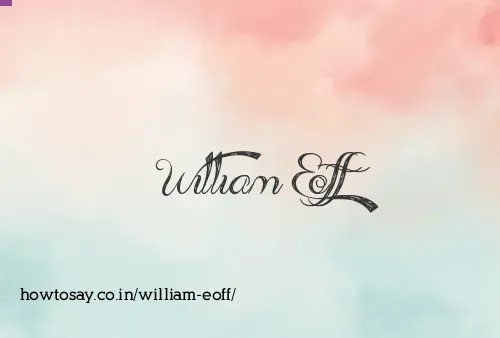 William Eoff