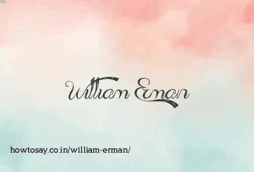 William Erman