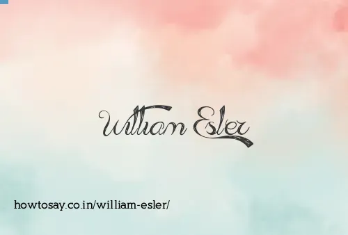 William Esler