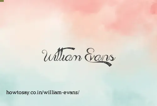William Evans