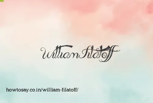 William Filatoff