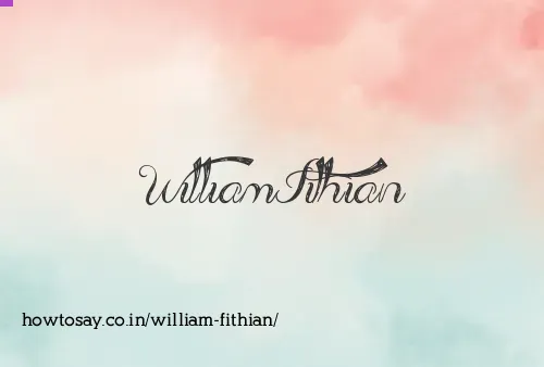 William Fithian