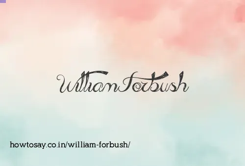 William Forbush