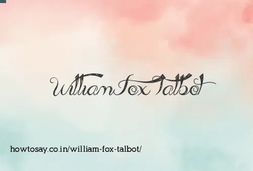 William Fox Talbot