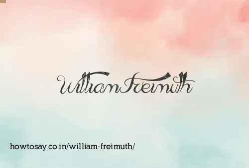 William Freimuth