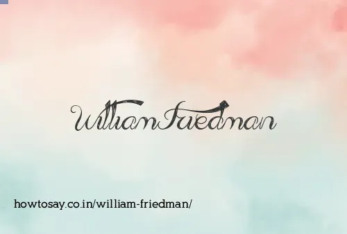 William Friedman