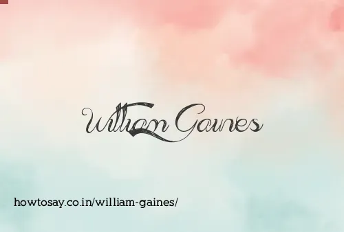 William Gaines