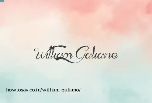 William Galiano