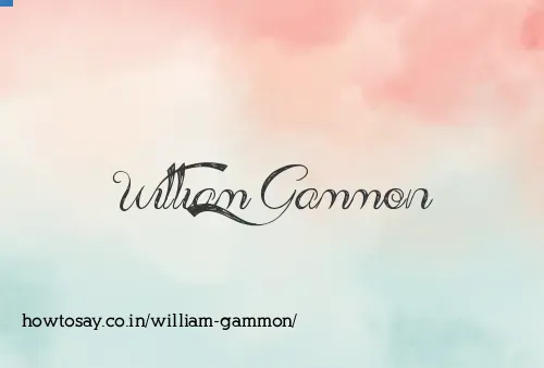 William Gammon