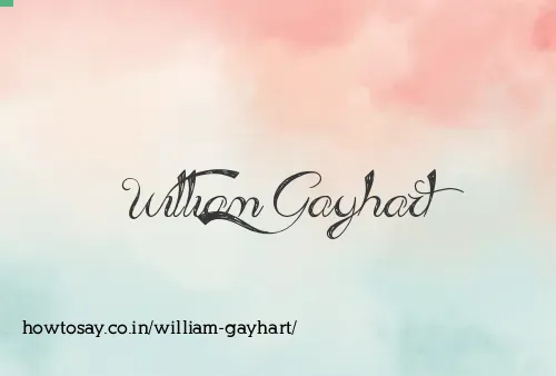 William Gayhart