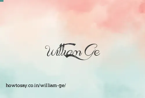 William Ge