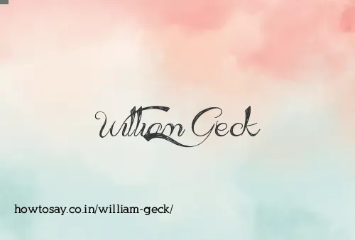 William Geck
