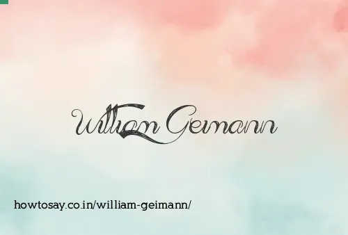 William Geimann