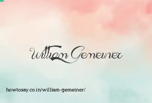 William Gemeiner