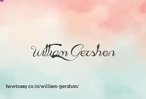 William Gershon