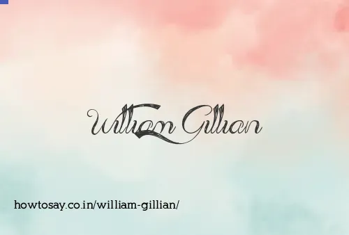 William Gillian