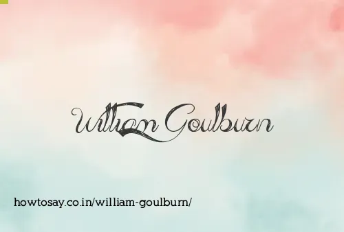 William Goulburn