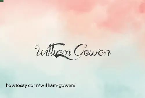 William Gowen