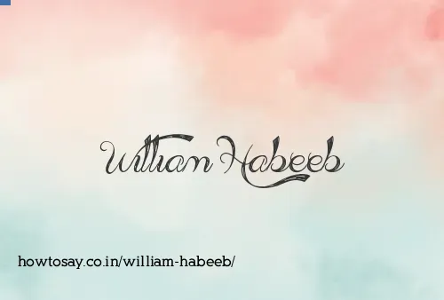 William Habeeb