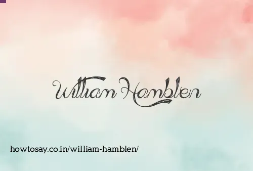 William Hamblen