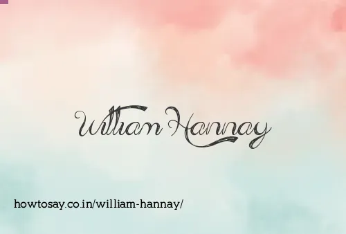William Hannay