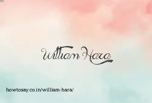 William Hara
