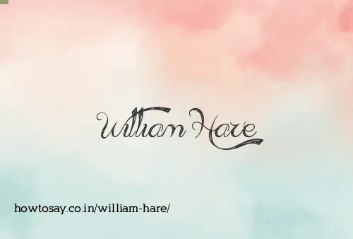 William Hare