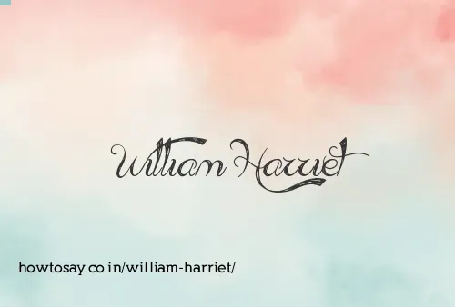 William Harriet